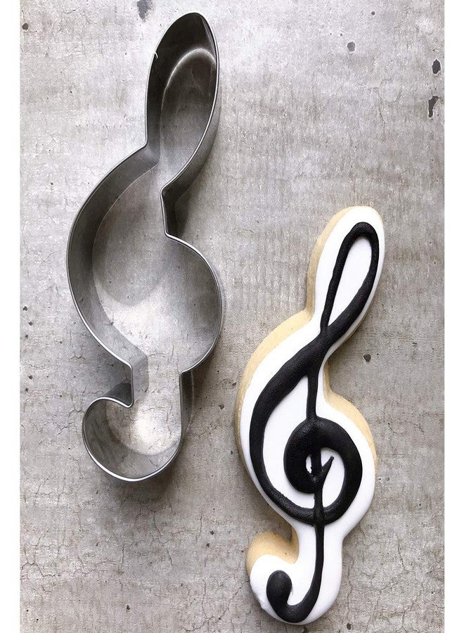 LILIAO G Clef Cookie Cutter Music Biscuit Fondant Cutter - 2.1 x 4.3 inches - Stainless Steel - Image 2