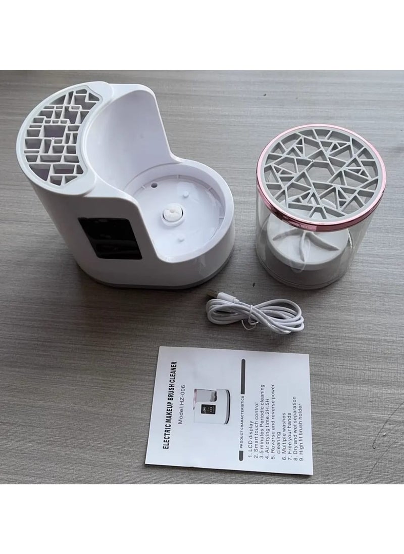 ELTRAZONE Electric Makeup Brush Cleaner Machine – 3 IN 1 Automatic Makeup Brush Cleaner and Dryer with Portable USB Rechargeable Design – Deep and Quick Cleaning for All Brush Sizes, Blush Brushes, Makeup Sponges – Ideal for Home and Professional Use - Image 5