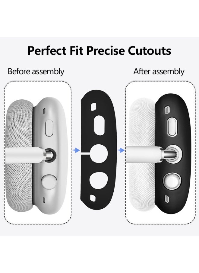 Generic - Suitable For Airpodsmax Silicone Cover Headset Protective Cover For Apple Airpodsmax Earphone Case-Color:Silicone * Light Gray 3-piece Set (headband Cover * 1 + Shell Cover * 1 Pair + Ear Cushion Cover * 1 Pair)-Applicable Models:Universal For Airpods Max 1/2 Generation - Image 1