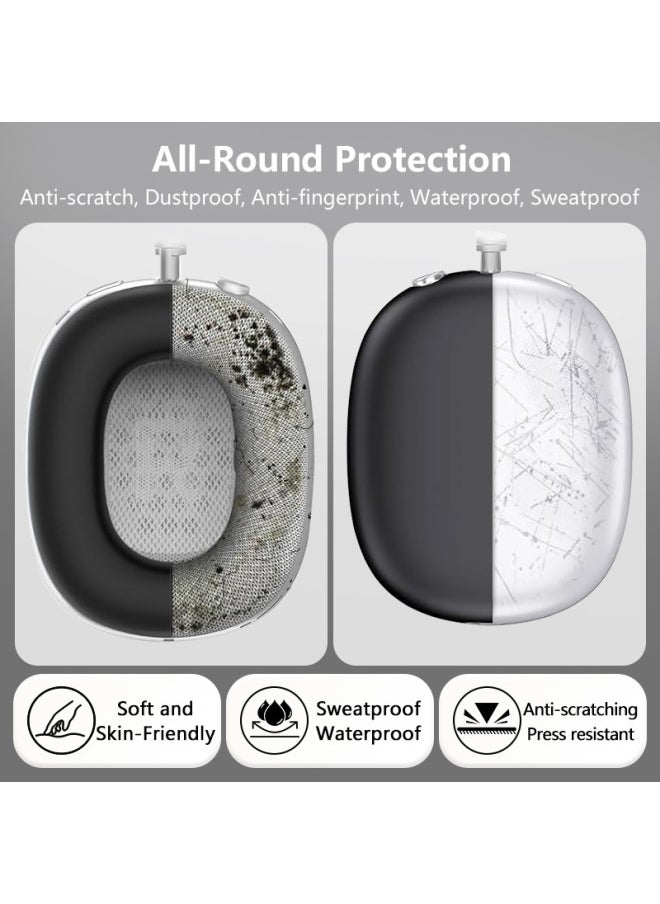 Generic - Suitable For Airpodsmax Silicone Cover Headset Protective Cover For Apple Airpodsmax Earphone Case-Color:Silicone * Light Gray 3-piece Set (headband Cover * 1 + Shell Cover * 1 Pair + Ear Cushion Cover * 1 Pair)-Applicable Models:Universal For Airpods Max 1/2 Generation - Image 1