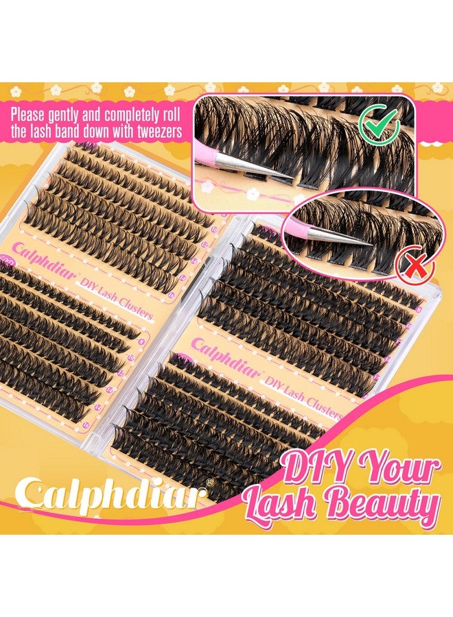 calphdiar Lash Clusters 40D+60D+80D+100D Eyelash Clusters 474Pcs Individual Lashes D Curl Cluster Eyelash Extensions 8-16Mm Wispy Lashes Clusters Fluffy False Mink Eyelashes Diy Lash Extension At Home - Image 4