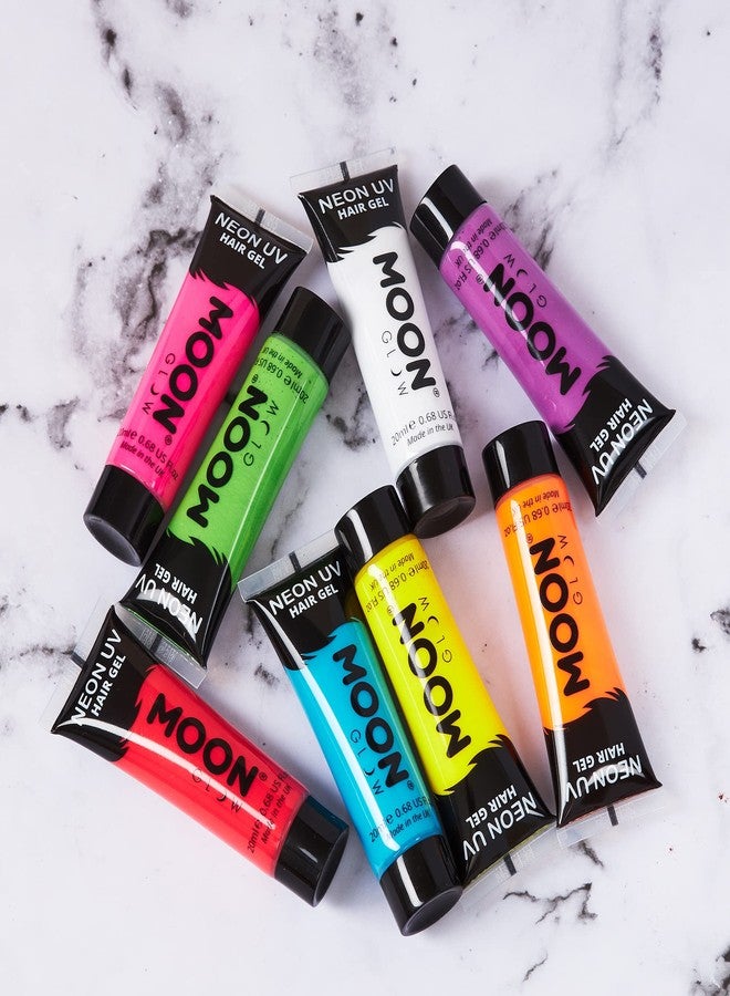 Moon Glow - Blacklight Neon UV Hair Gel - 0.67oz Intense Red - Temporary wash out hair color - Spike and Glow! - Image 5