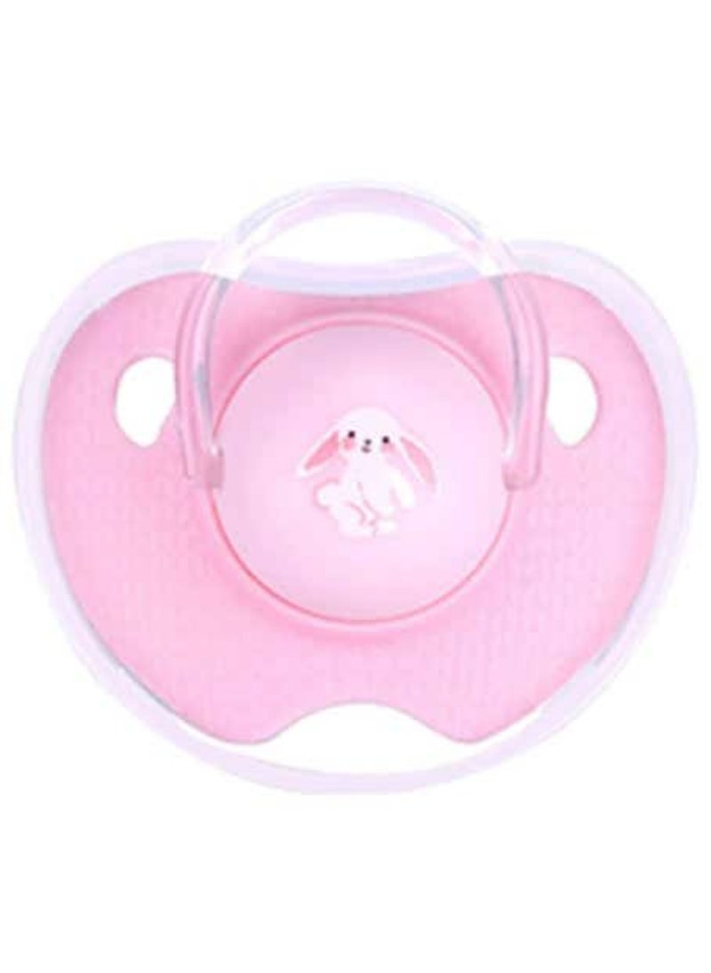 Luqu Pacifier Silicone Flat Head 0 M Pink