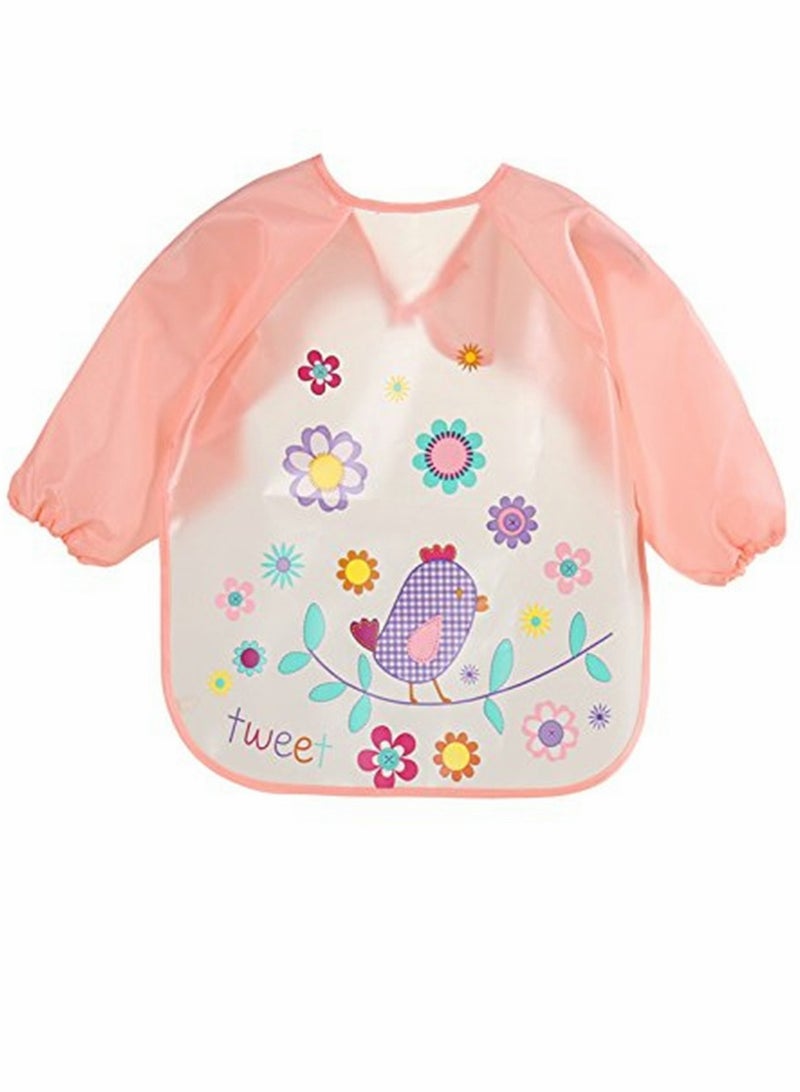 Excefore Long Sleeve Baby Bibs for 6 - 36 Months Unisex Waterproof Feeding Bibs for Infant Child Toddler, Wipeable Stain, Washable, Lightweight, Stain and Odor Resistant, 4 Pack - Image 5