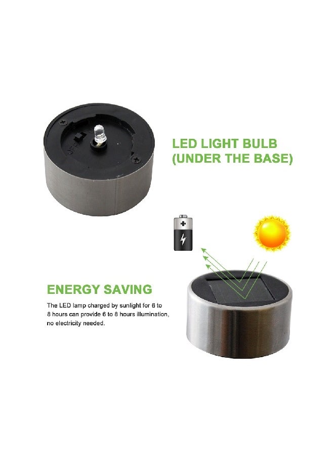 Tomshine - 10-Piece LED Solar Outdoor Light White/Clear/Black 36.5x5.5centimeter - Image 1
