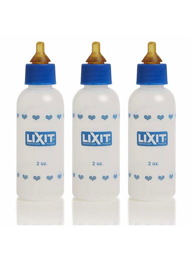 Lixit 2oz Nursing Bottle for Small Animals (2oz, Pack of 3) - Image 1