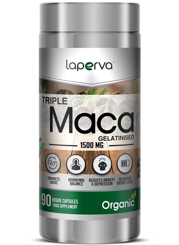 Laperva Organic Maca, 1500 mg, 90 Veggie Capsules