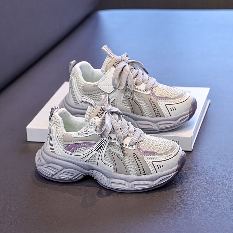 Mesh Sneakers Lightweight Flexible Sole Walking Shoes For Kids Indoor And Outdoor Activities - Image 3