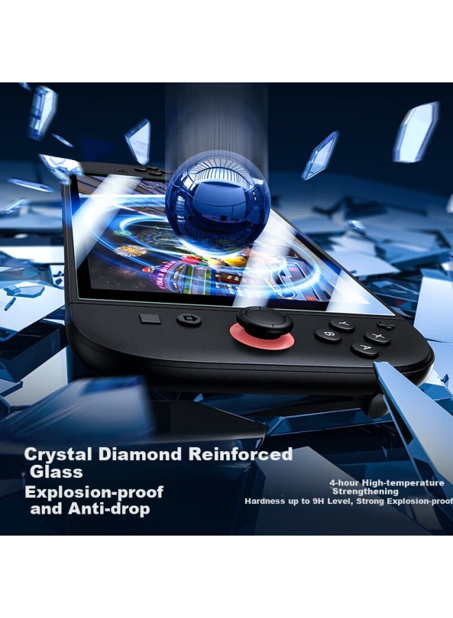 SmartDevil حماية شاشة زجاجية مقسّاة Smartdevil Switch2 لجهاز نينتندو سويتش 2 إصدار قياسي كامل الشاشة نسخة بطارية ممتدة عالية الدقة مضادة للتوهج فيلم حماية شاشة وحدة التحكم في الألعاب - Image 2