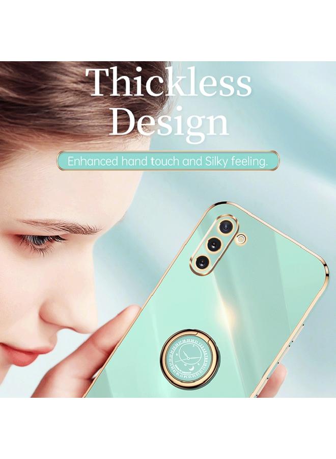 S-TOP Case For Samsung Galaxy Note10 XINLI Straight Edge 6D Electroplate TPU Phone Case with Ring Holder - Image 5