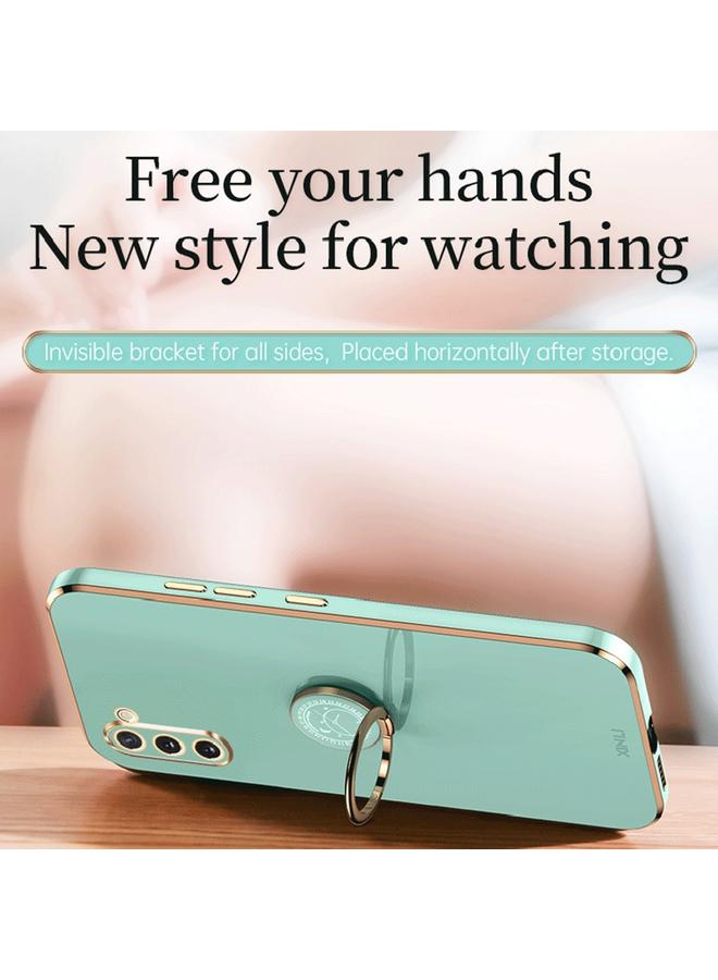 S-TOP Case For Samsung Galaxy Note10 XINLI Straight Edge 6D Electroplate TPU Phone Case with Ring Holder - Image 4