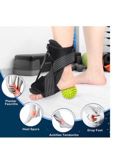 Y&D Plantar Fasciitis Relief Night Splint, Adjustable Brace Splints for Fasciitis, Foot Drop Ankle Pain, Heel Achilles Tendonitis Support Random Color Ball  - Image 2