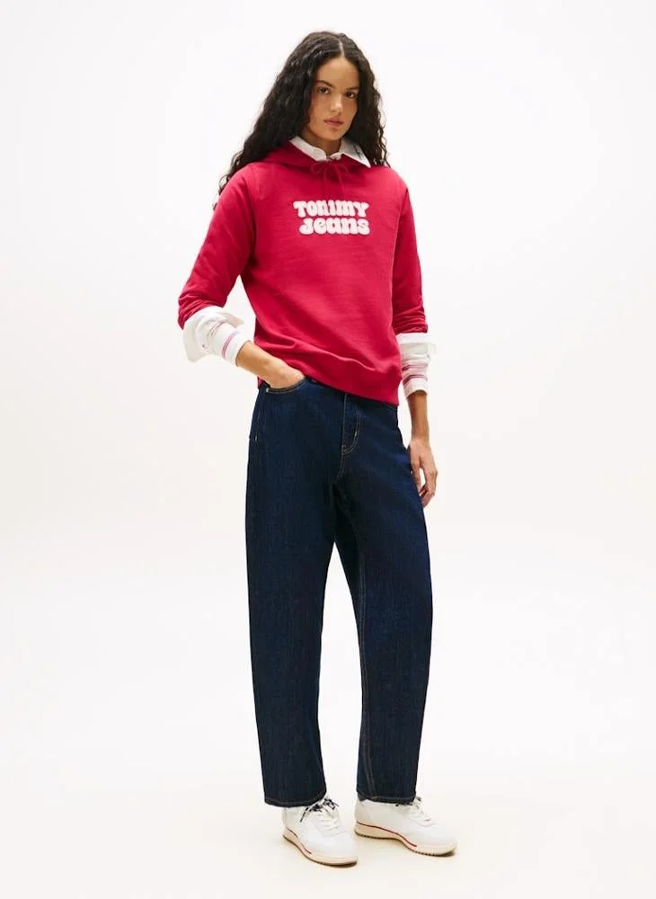 TOMMY JEANS  Graphic Pullover Hoodie for Women | Best Price UAE