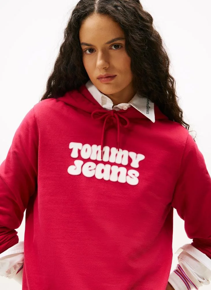 TOMMY JEANS  Graphic Pullover Hoodie for Women | Best Price UAE