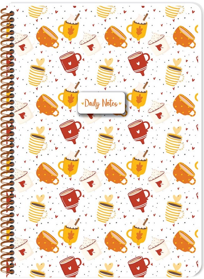 Keskin Color A4 Striped Coffee Notebook 384611-99 