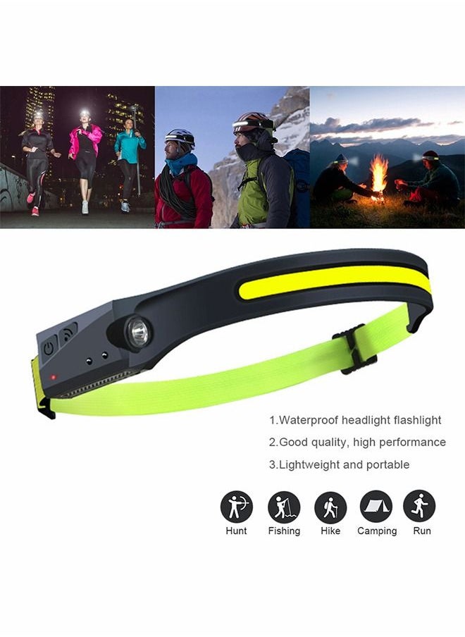 Rechargeable LED Head Lamp, Headlamp Flashlight, 1200mAh Bright 270° Wide Beam with Motion Sensor, Lightweight Waterproof Head Light for Outdoor Running, Camping Hiking - pzsku/Z49D18F4A4BD11D2736AFZ/45/_/1665465422/acd99af3-10a8-4cca-82c5-3d12966eb3ce