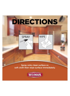 Weiman Weiman Cabinet and Wood Cleaner and Shiner 16oz Use on Cabinets Furnitures and Baseboards Cleans Restores and Shines  - Image 3