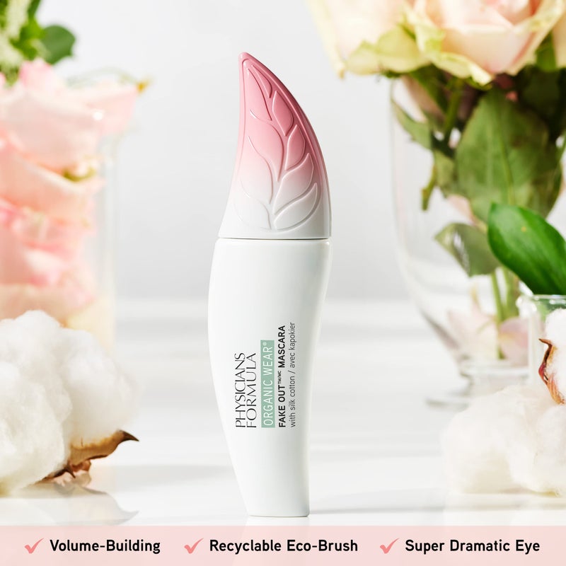 Physicians Formula Organic Wear Lash-Boosting All Natural Mascara, Lifts, Lengthens, For Sensitive Eyes, Dermatologist Tested - Natural Black - Image 3
