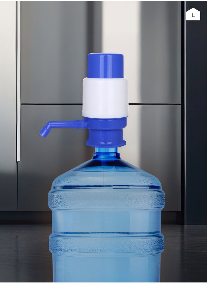 LAWAZIM Drinking Water Pump -Manual Hand Pressure -Blue - BPA-Free Manual Hand Pressure Water Pump - Portable Blue Drinking Water Dispenser - Water Bottles Pump Blue Manual Hand Pressure - for Travel  - Image 5