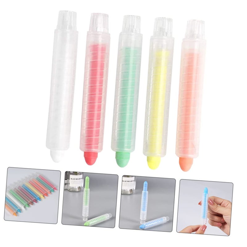 Dustless Colorful Chalk 5 Pack Non Toxic Water Soluble For Classroom Home Art - Image 4