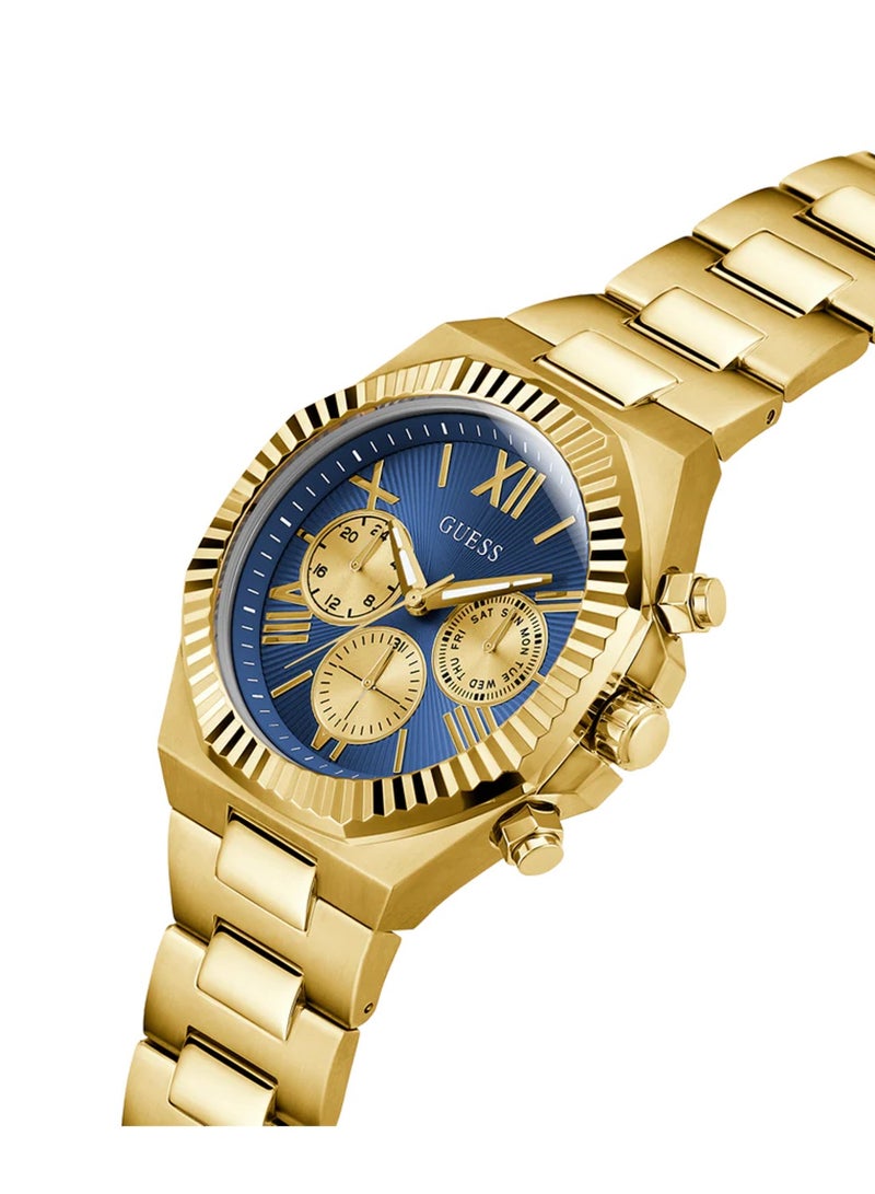 GUESS Equity Men's Multi-function Gold Stainless Steel Watch GW0703G6 - 44mm - Image 2