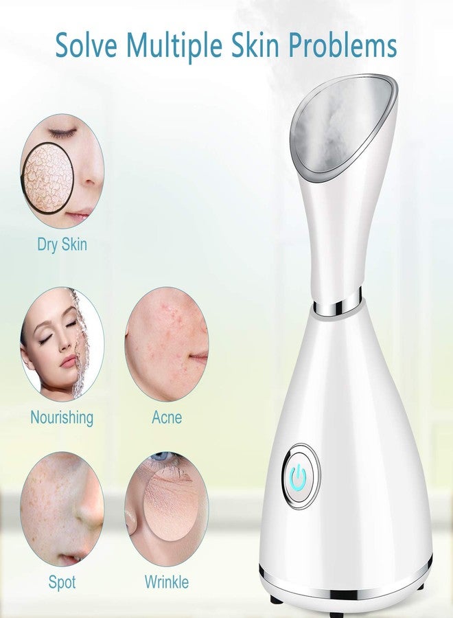 Totexil Facial Steamer for Facial Deep Cleaning, Moisturize, Unclog Pores, Face Spa, Nano Ionic Humidifier, Home Facial Warm Mist Face Steamer with Blackhead Removal Kit, Brush, Hair Band - Image 4