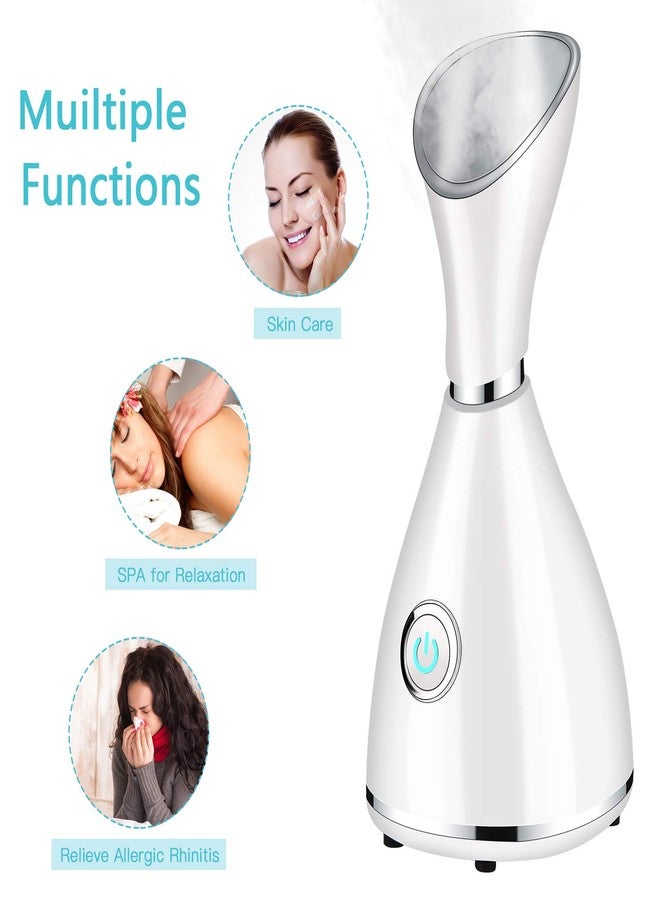 Totexil Facial Steamer for Facial Deep Cleaning, Moisturize, Unclog Pores, Face Spa, Nano Ionic Humidifier, Home Facial Warm Mist Face Steamer with Blackhead Removal Kit, Brush, Hair Band - Image 5