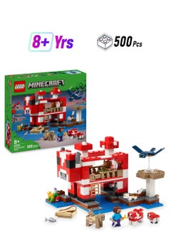 LEGO LEGO Minecraft The Mooshroom House Building Toy Set 21270  - Image 1