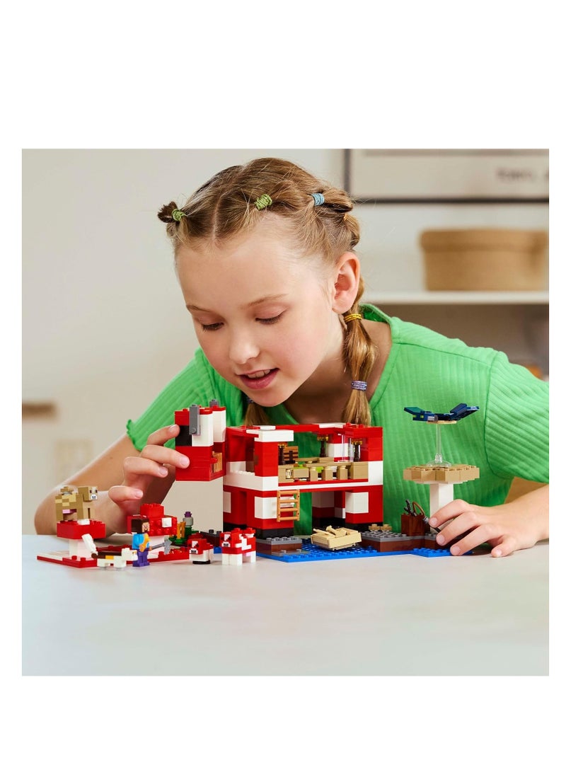 LEGO LEGO Minecraft The Mooshroom House Building Toy Set 21270  - Image 4