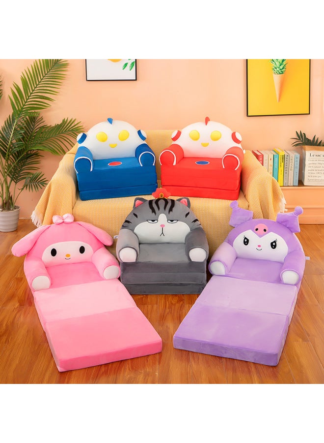 Cute Cartoon Children's Sofa Baby Reading Chair Long Folding Lazy Lying Sofa Bed Tatami Gift For Men And Women-Specification:55cm*110cm (priority Delivery For Collection And Gift Delivery)-Colour:Husky - Image 2