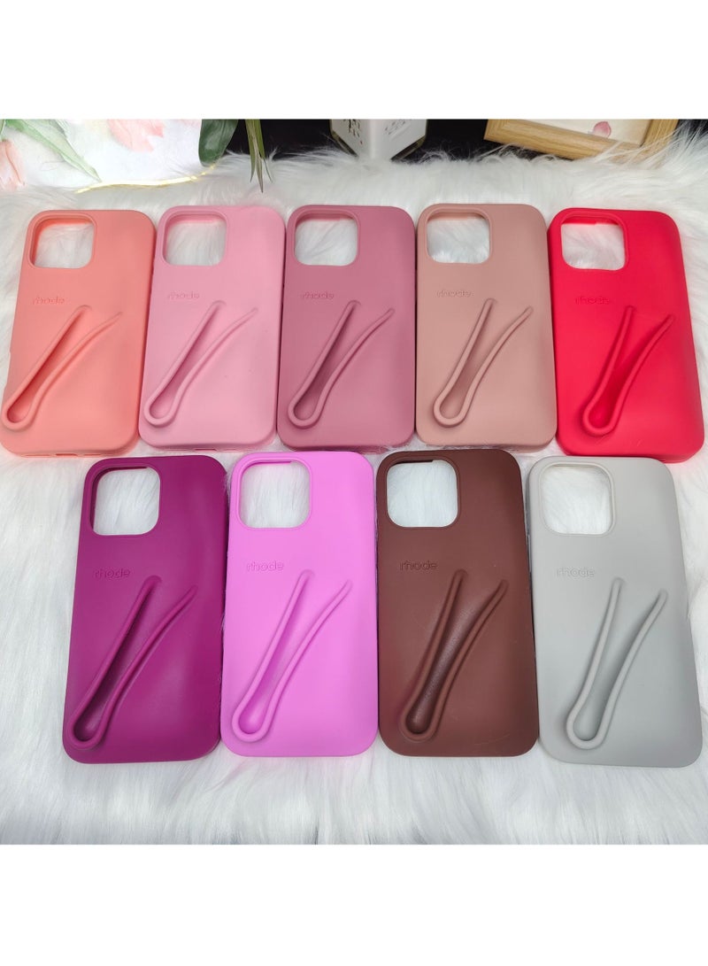 رود حامل شفاه من السيليكون للهواتف المحمولة، غلاف لاصق لملمع الشفاه للهاتف، حامل شفاه لاصق على الغطاء الخلفي للهاتف، حامل لاصق على هواتف iPhone (توست) - Image 3