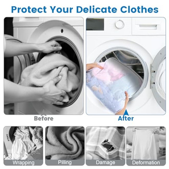 Dntorx 4 Pack XX-Large Mesh Laundry Bags for Delicates, 24 x 32 Inches - Image 5