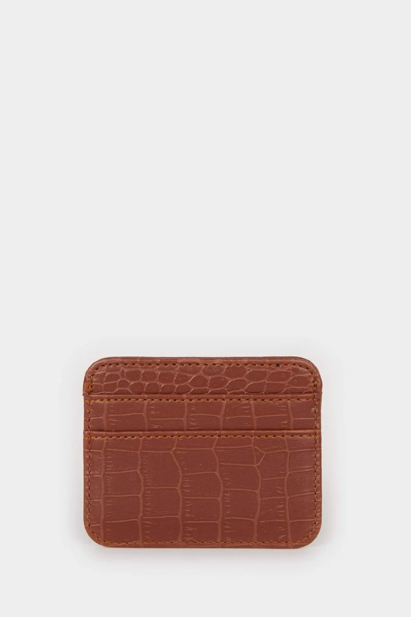 Defacto  Woman Faux Leather Business Card Wallet for Women | Best Price UAE