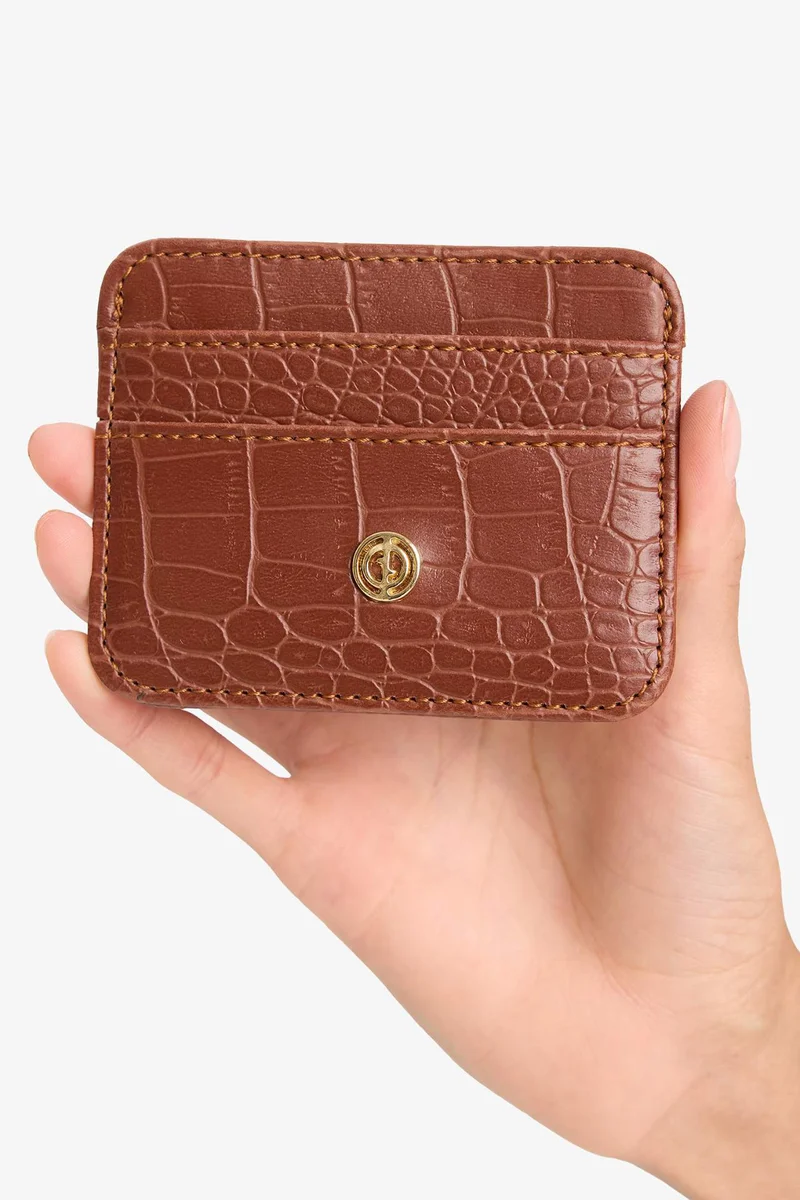 Defacto  Woman Faux Leather Business Card Wallet for Women | Best Price UAE
