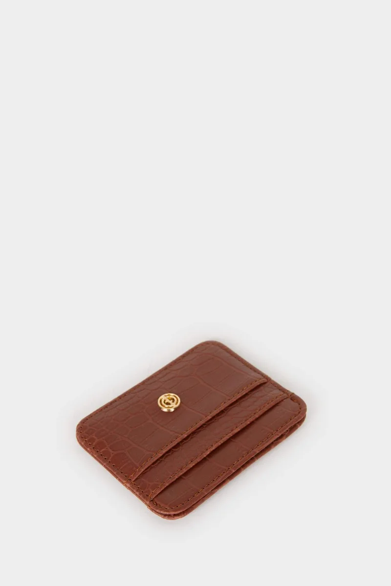 Defacto  Woman Faux Leather Business Card Wallet for Women | Best Price UAE
