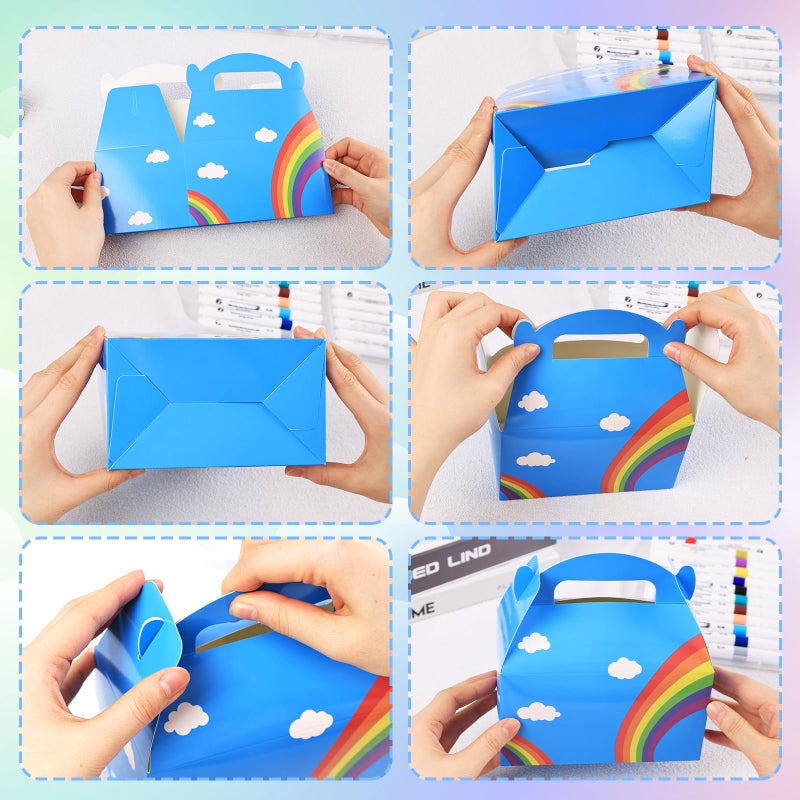 JOHOUSE 16PCS Party Favor Boxes, Paper Gift Boxes Candy Treat Box Assorted Colors for Kids Birthday Party Wedding Decorations - Image 3