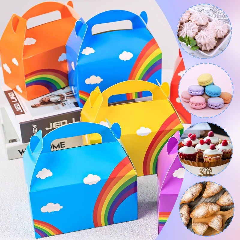 JOHOUSE 16PCS Party Favor Boxes, Paper Gift Boxes Candy Treat Box Assorted Colors for Kids Birthday Party Wedding Decorations - Image 5