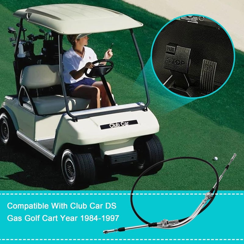 10L0L Golf Cart Forward & Reverse Transmission Shift Cable for Club Car DS 1984-1997 Gas Models - Image 4