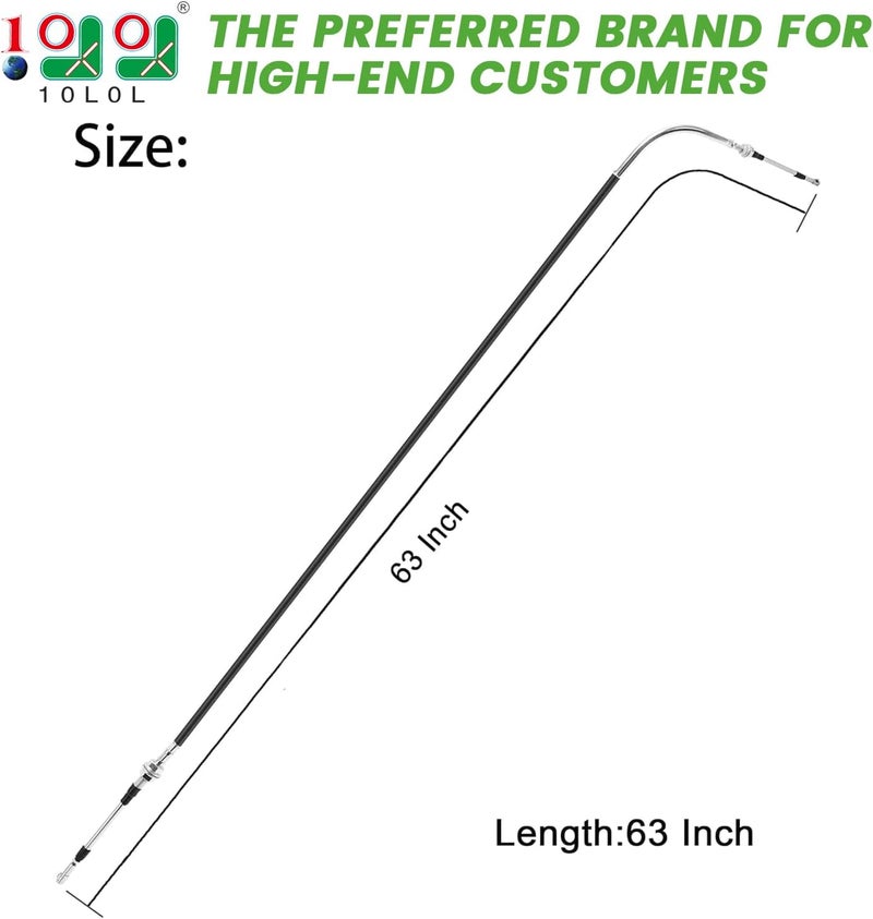 10L0L Golf Cart Forward & Reverse Transmission Shift Cable for Club Car DS 1984-1997 Gas Models - Image 2
