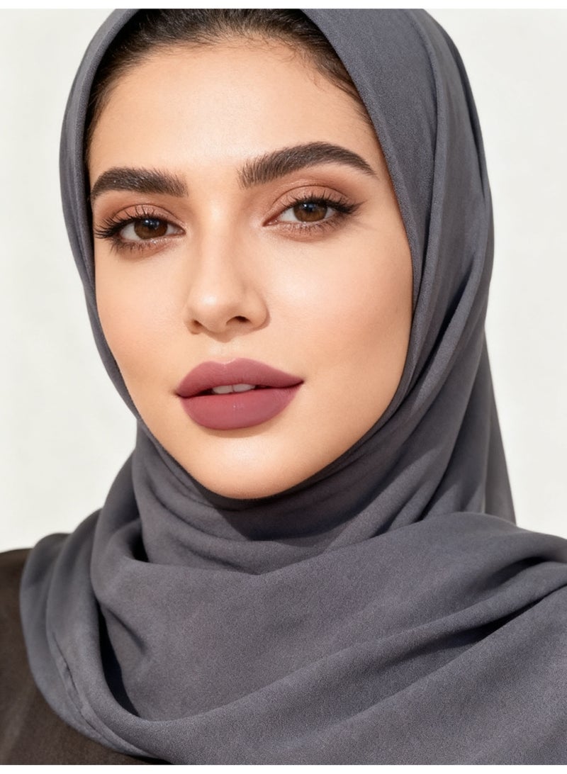 Caramel misty lip brush, lightweight and silky smooth, not prone to staining cups, soft mist color rendering, lipstick pen (3#Lychee gray powder) - Image 2