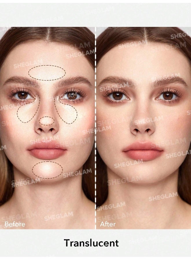 SHEGLAM Baked Glow Setting Powder- Translucent - Image 2