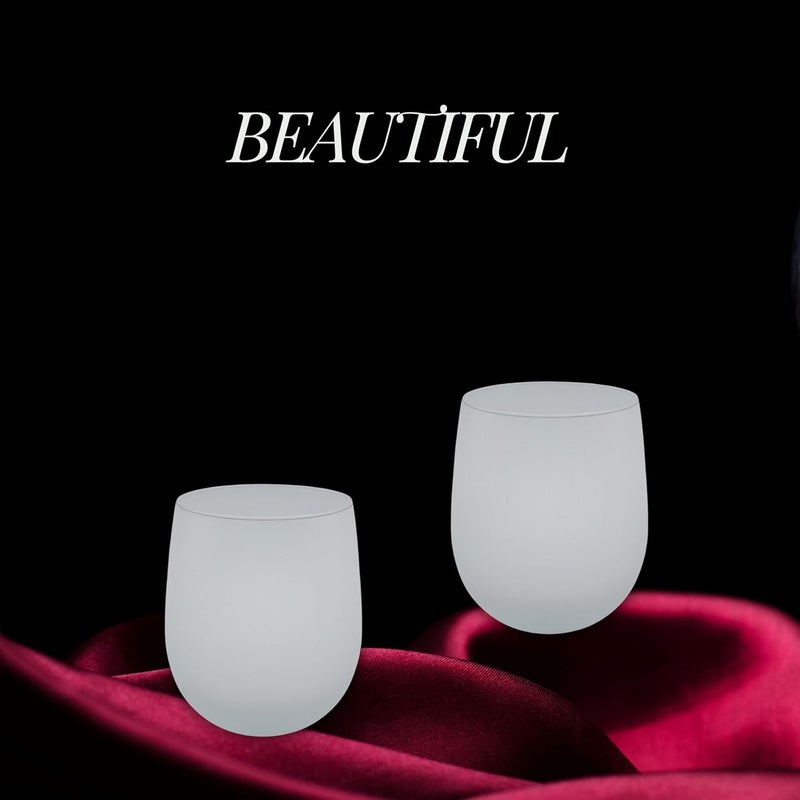 FALKOR Luxury Glassware Frosted Premium Whiskey Glass Set of 4 Perfect for Drinking Whiskey Rum BourbonWater 330ml Set of 4 Pcs for Party Gifting or Even Display at Your bar of Home - Image 4