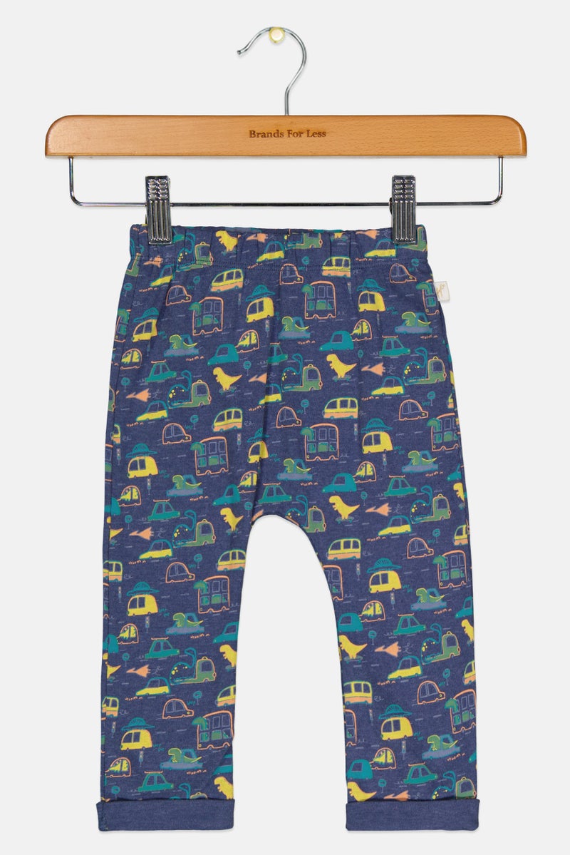 Hamleys Toddlers Boy Graphic Print Jogger Pants, Multicolor - Image 1