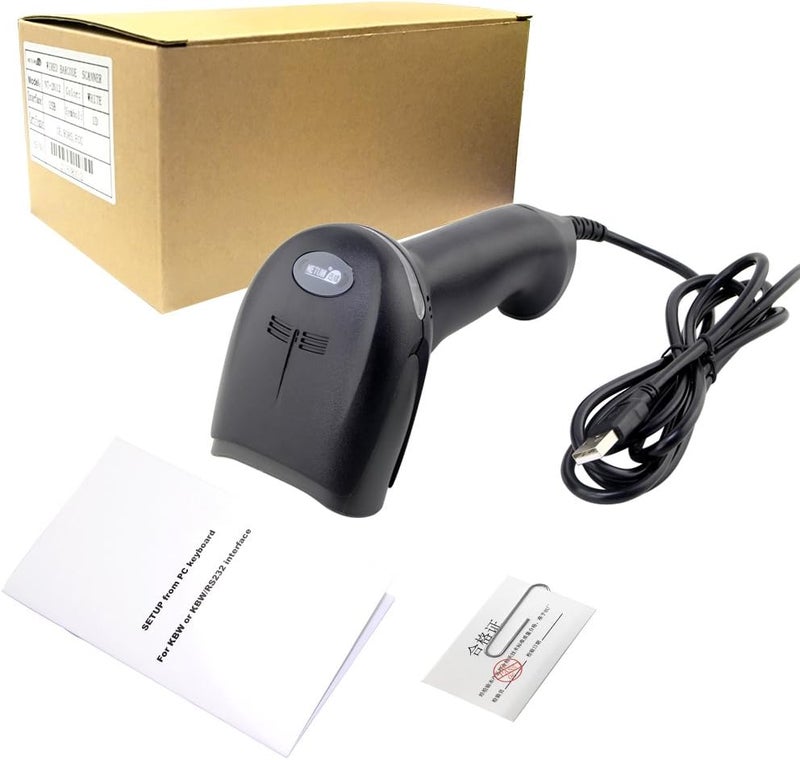 NETUM Handheld Laser Barcode Scanner Portable USB Wired 1D Cable Reader Bar Code for POS System Supermarket NT-2012 - Image 5