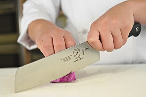 Mercer Culinary M20907 Genesis 7-Inch Nakiri Vegetable Knife,Black - Image 2
