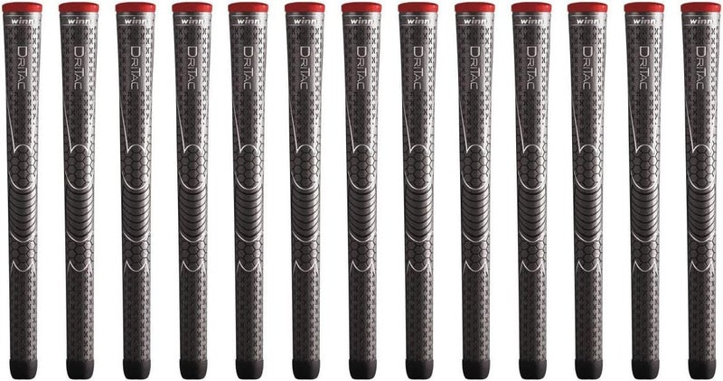 Winn Grips Dri-Tac 13 Piece Midsize (+1/16") Dark Gray Golf Grip Bundle - Image 1