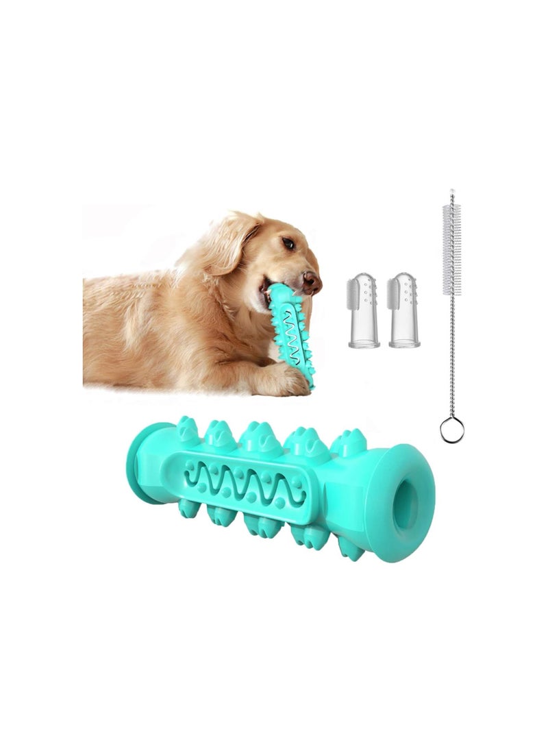 silvercnc - Dog Chew Toys Toothbrush for Small Medium Large Breed of Dogs, Durable Dental Care Toothbrush for Dogs, Dog Chew Toothbrush Toys Natural Rubber Dog Toothbrush Stick for Chewing(Blue) - Image 1