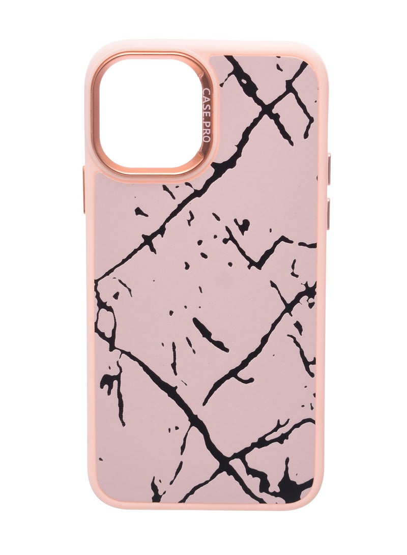 Silicone Back Phone Protection Cover With Amazing Design And Safety Edges For Iphone 11 Pro - Pink Black  - Image 1
