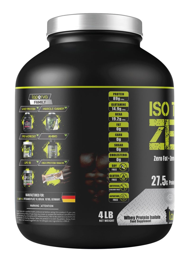 Laperva Laperva Iso Triple Zero Next Generation, Supports Muscle Growth and Recovery, Rapidly Absorbed, 0 sugar & 0 carb & 0 fat, Cappuccino Flavor, 4 Lbs  - Image 2