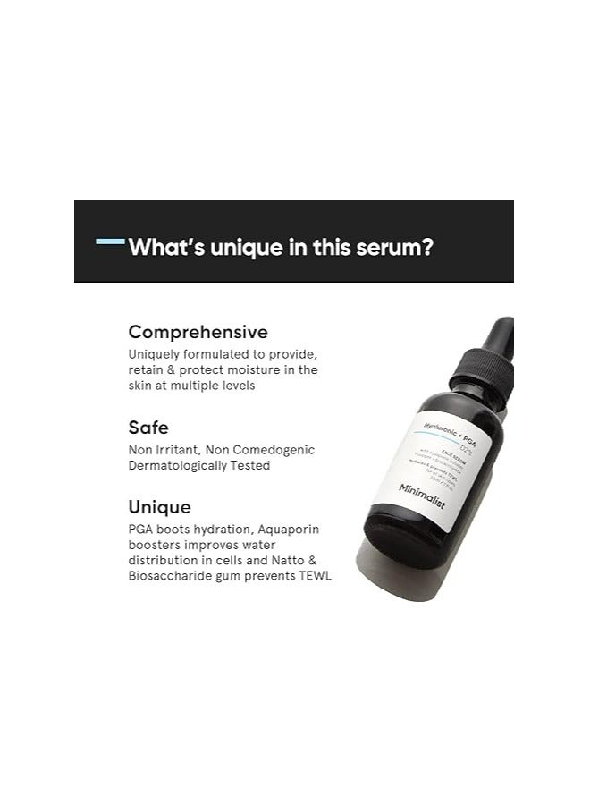Minimalist 2% Hyaluronic Acid Serum for Intense Hydration, Glow & Fines Lines | 30 ml | Daily Hydrating Face Serum For Dry, Normal & Oily Skin - Image 2